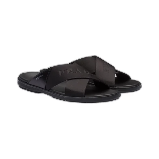 Leather and Re-Nylon sandals