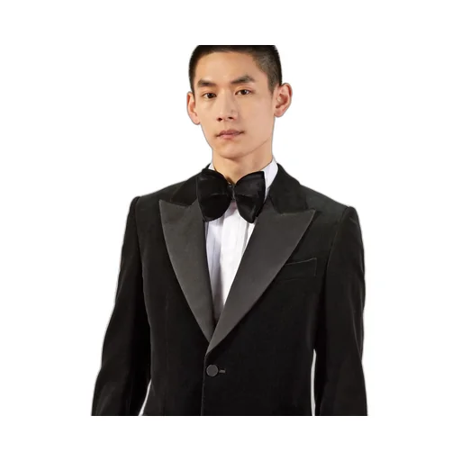 Fitted velvet jacket