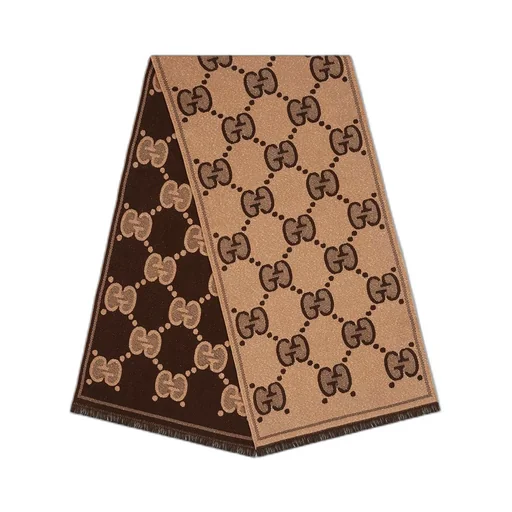 GG wool jacquard scarf