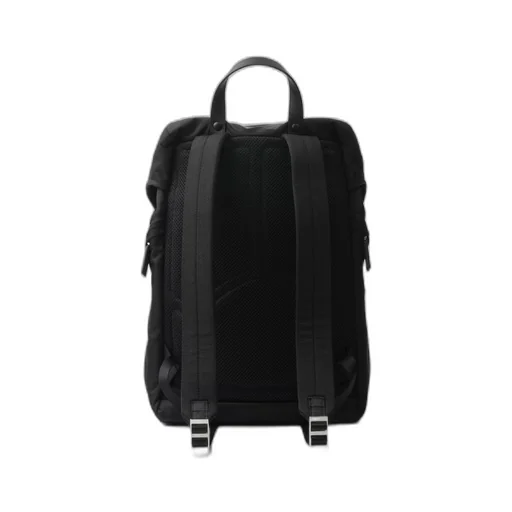 Re-Nylon and Saffiano leather backpack