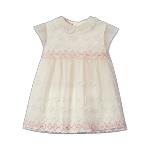 Baby tulle dress with embroidery