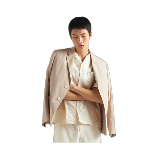 Single-breasted cotton jacket