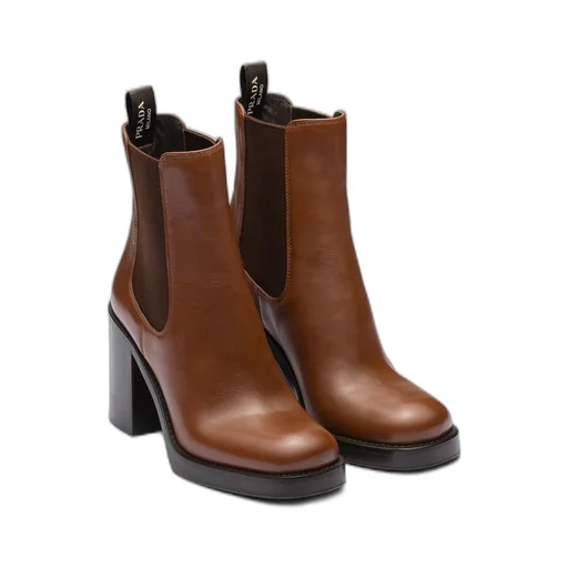 Leather booties