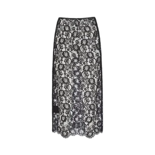 Lace midi-skirt