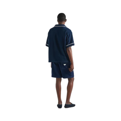 Short-sleeved heavy cotton shirt