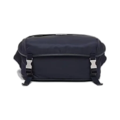 Re-Nylon and Saffiano leather shoulder bag