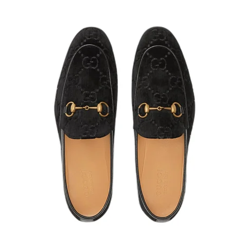 Gucci Jordaan GG velvet loafer