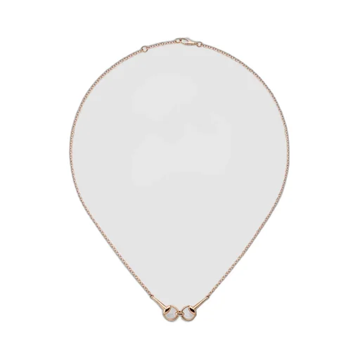 18k Horsebit diamond chain necklace