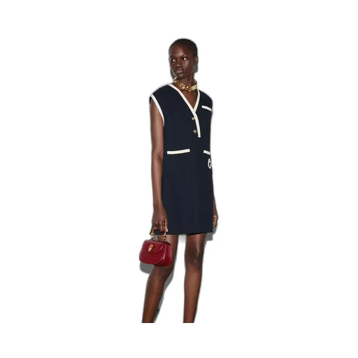 Retro tweed mini dress with Interlocking G