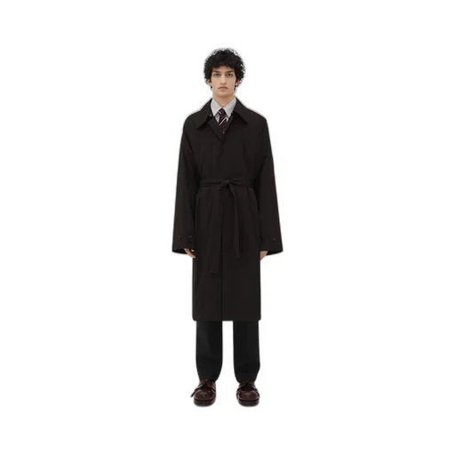 Cotton Silk Parka With Check Lining