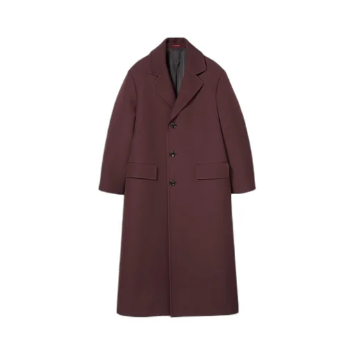 Technical wool coat