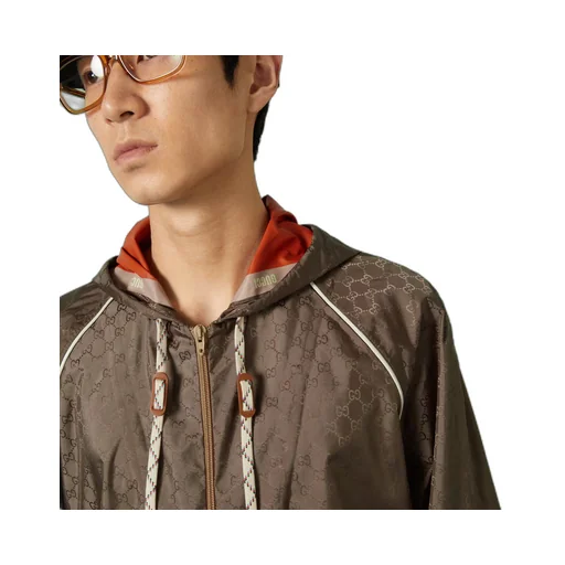 GG fabric zip jacket