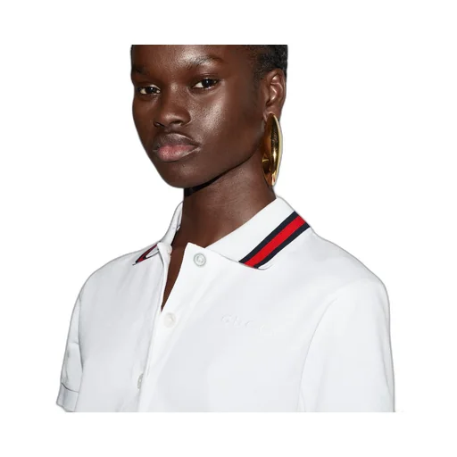 Cotton stretch piquet polo shirt
