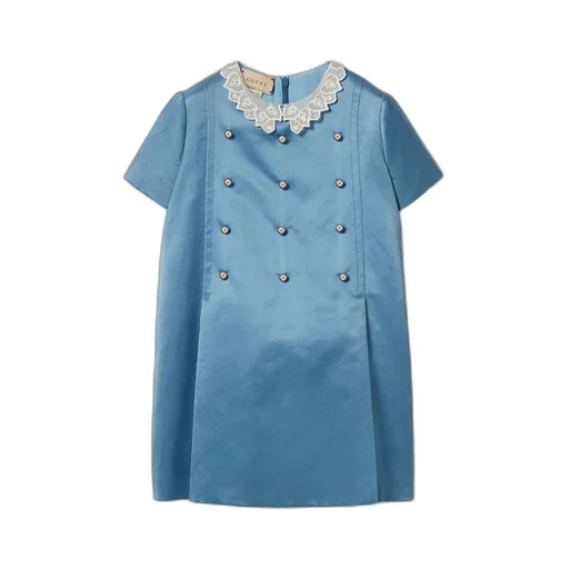 Children's silk cotton duchesse dress