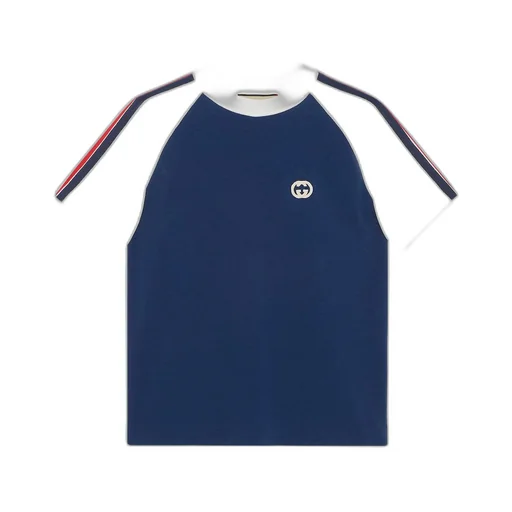 Cotton jersey T-shirt with patch