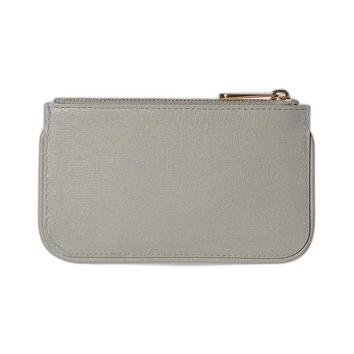 Zip key case with Gucci script