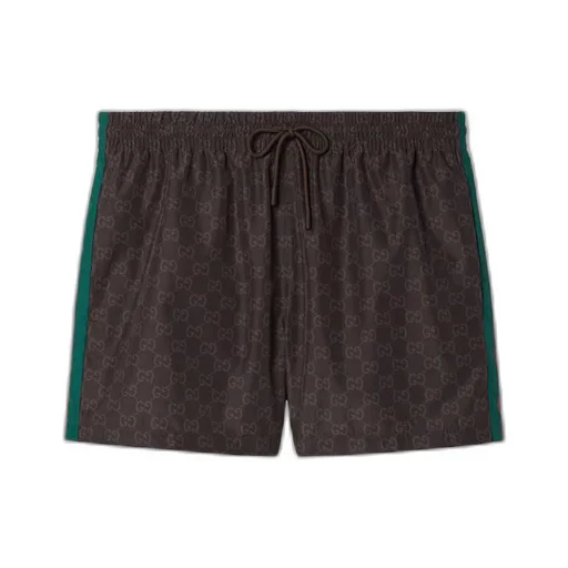 GG nylon swim short with Web