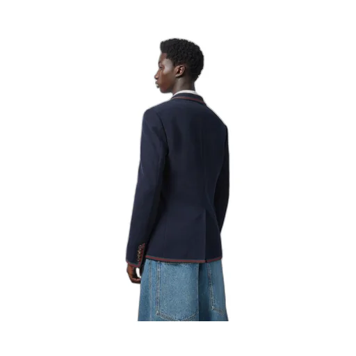 Cotton jersey jacket with Web
