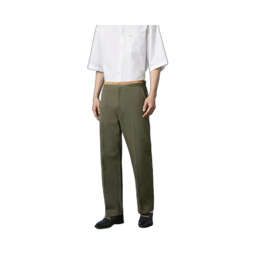 Cotton trouser with Double G embroidery