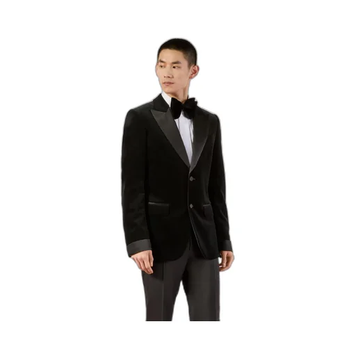 Fitted velvet jacket