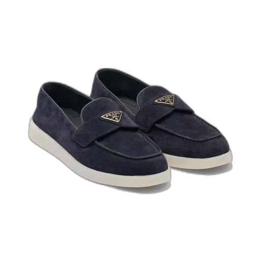 Suede leather loafers
