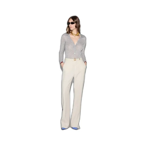 Wool crêpe trouser