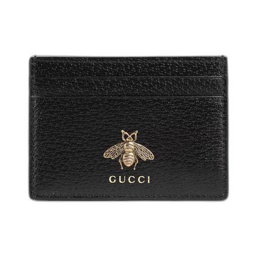 Animalier leather card case