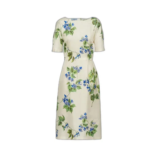 Re-Edition 2003 printed silk twill dress