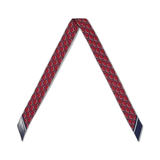GG print silk neck bow