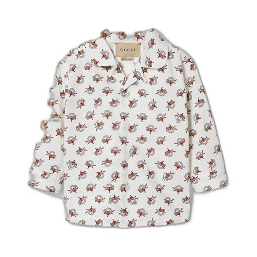 Baby printed cotton shirt