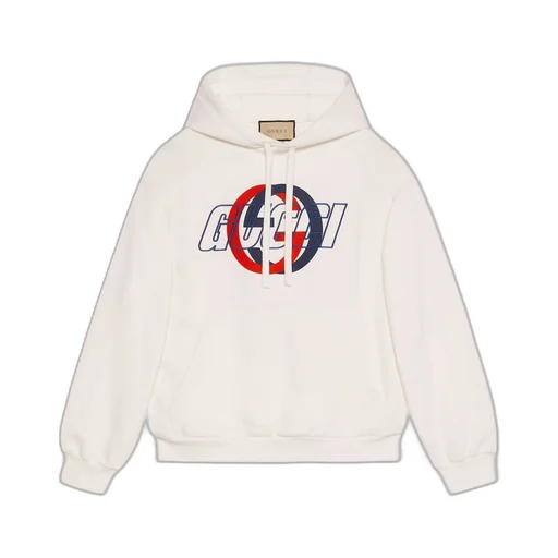 Cotton jersey hooded sweatshirt