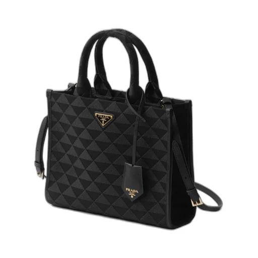 Prada Symbole medium embroidered fabric bag