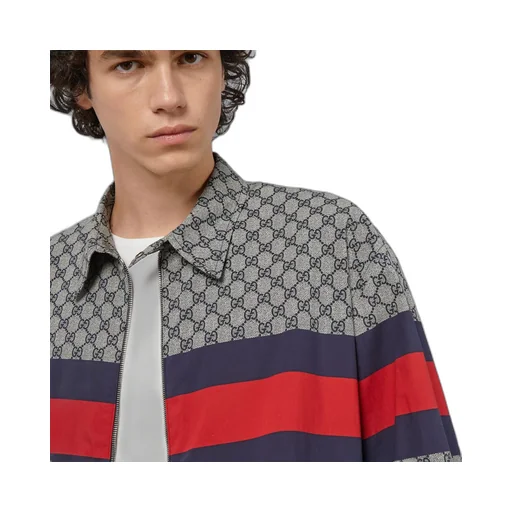 GG print cotton jacket