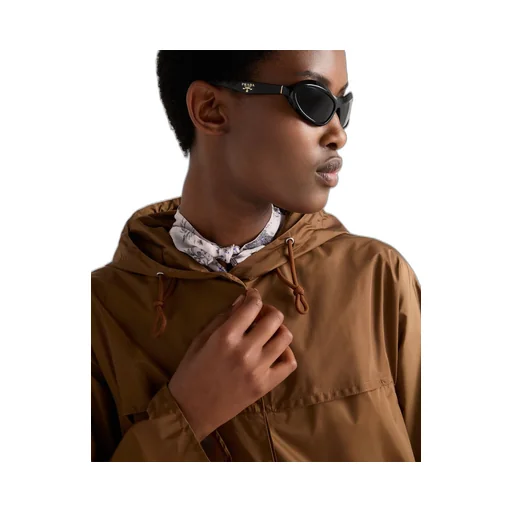Light technical fabric blouson jacket