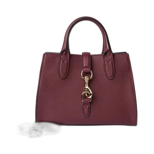 Small tote bag with hook closure