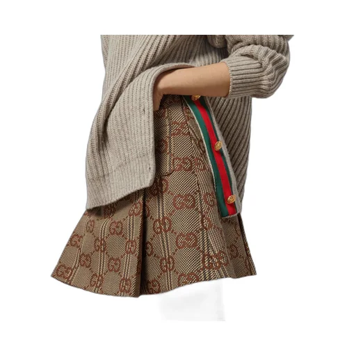 Jumbo GG wool skirt