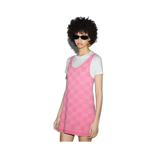 GG cotton jacquard dress