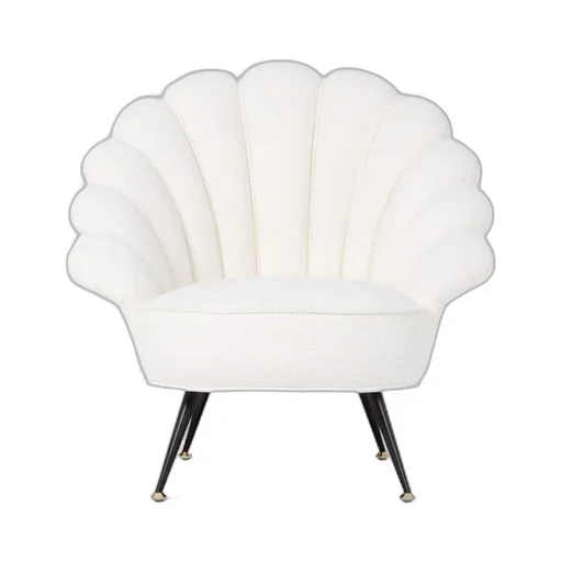 Bouclé armchair