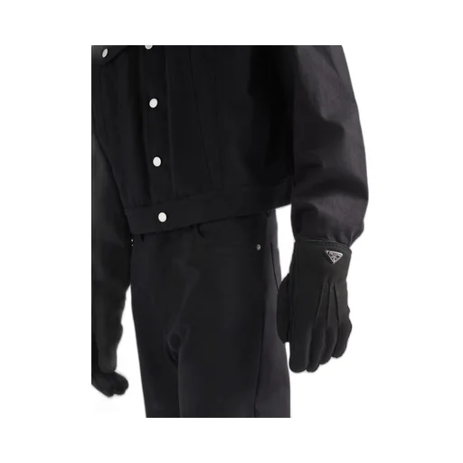Suede sheepskin gloves