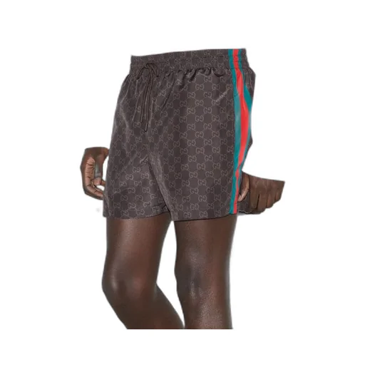 GG nylon swim short with Web