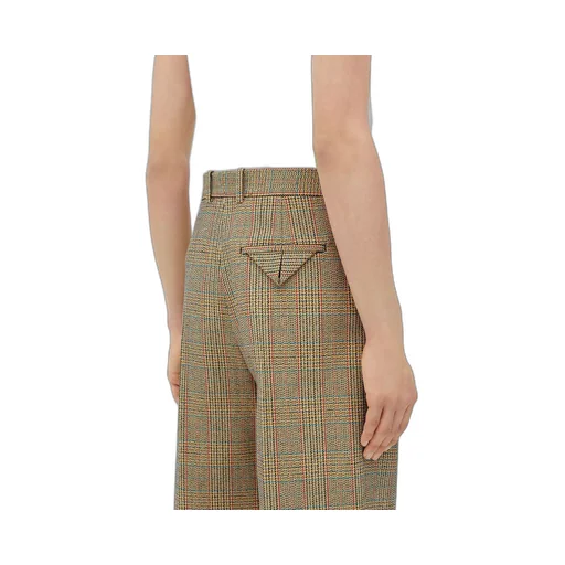 Prince Of Wales Wool Trousers