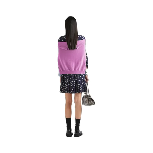 Jacquard print mini-dress
