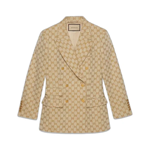 GG linen cotton jacquard jacket