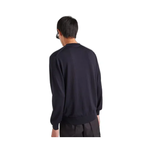 Superfine wool crew-neck sweater