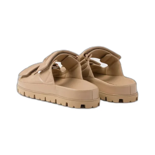Padded nappa leather sandals