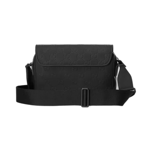 GG rubber-effect crossbody bag