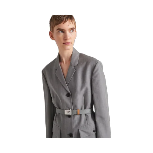 Kid mohair single-breasted jacket