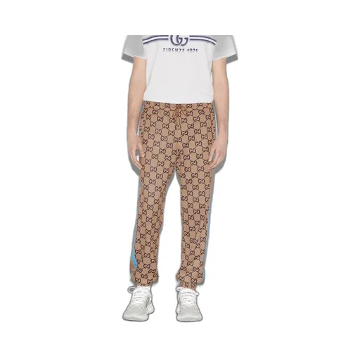 Technical jersey GG print jogging pant