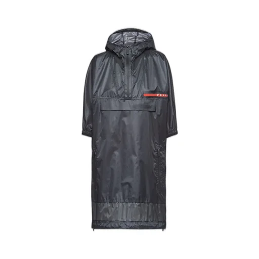 Ripstop hooded raincoat