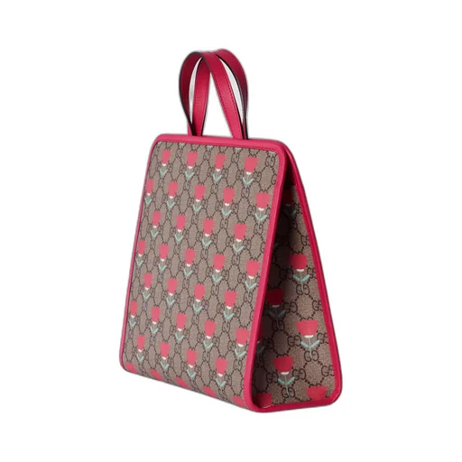 Children's flower print tote bag